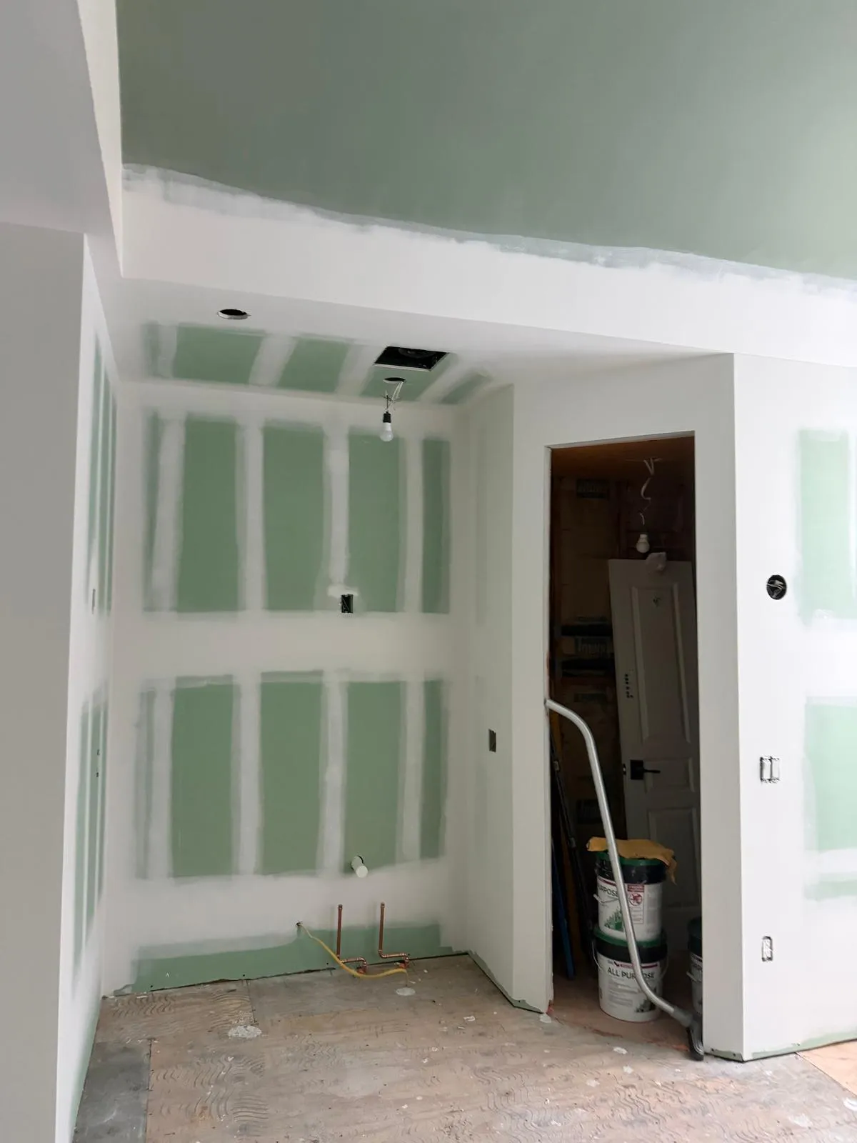 Drywall installation project in New York