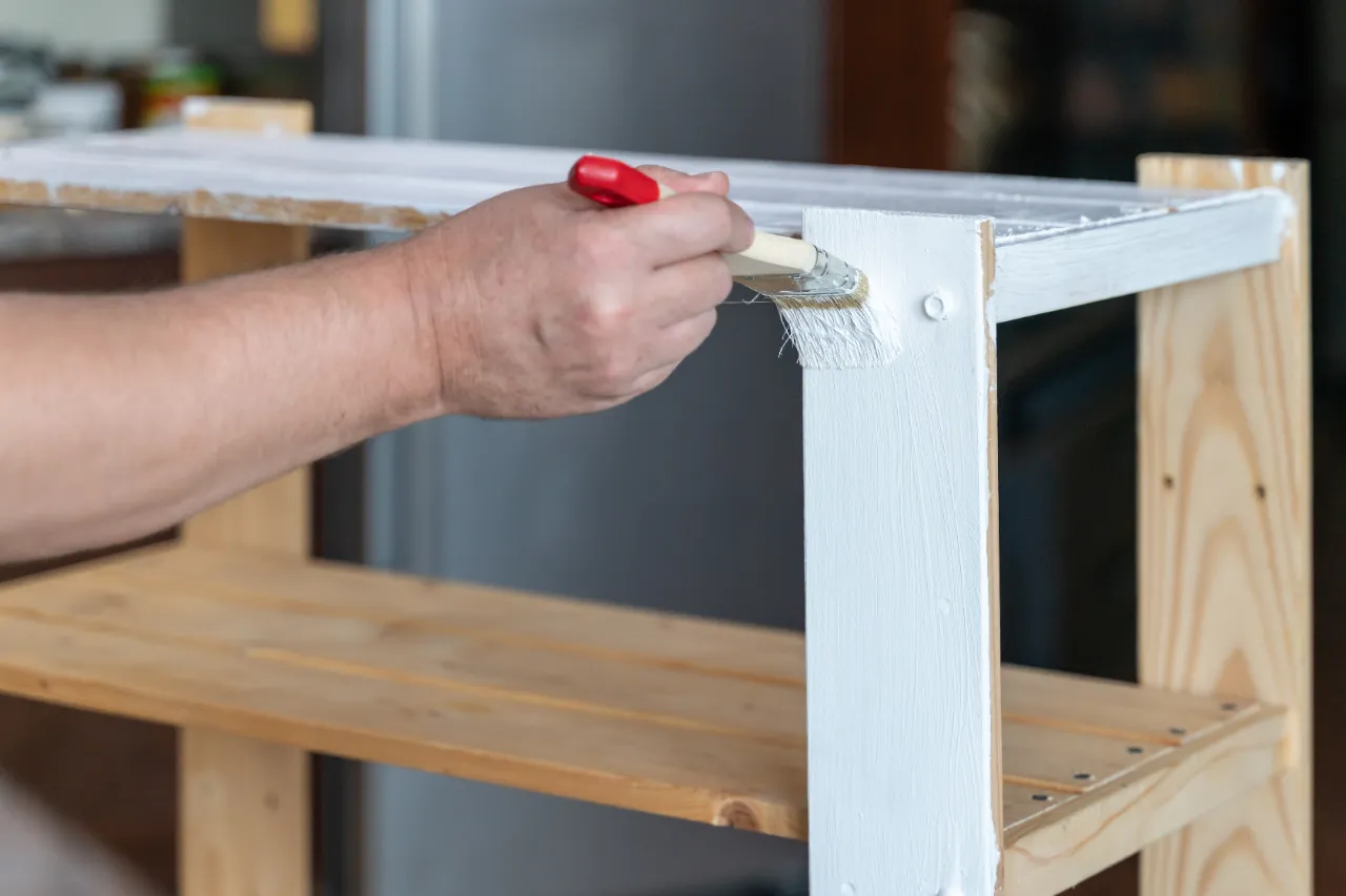 Cabinet painting project in New York