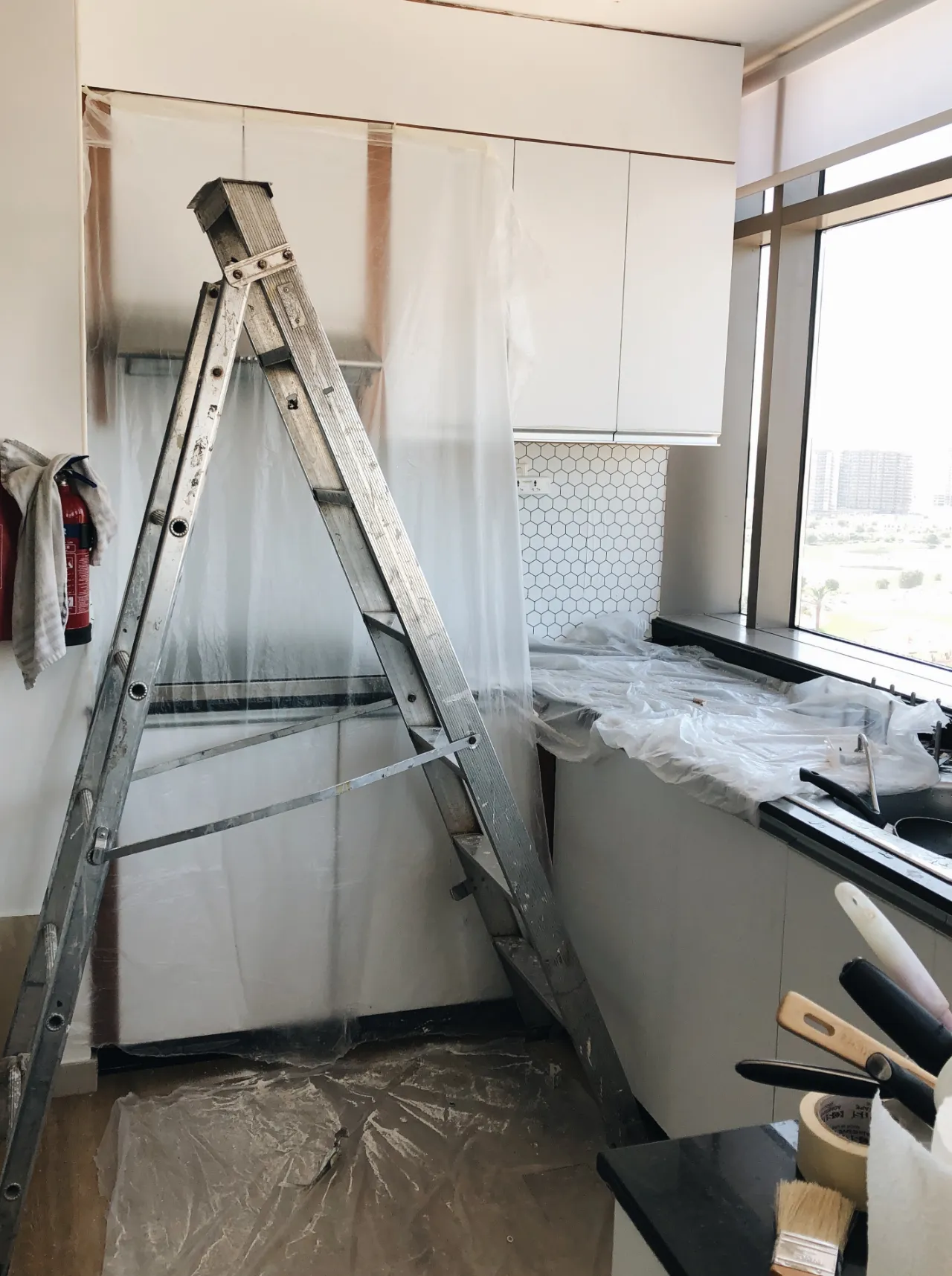 Kitchen renovation painting