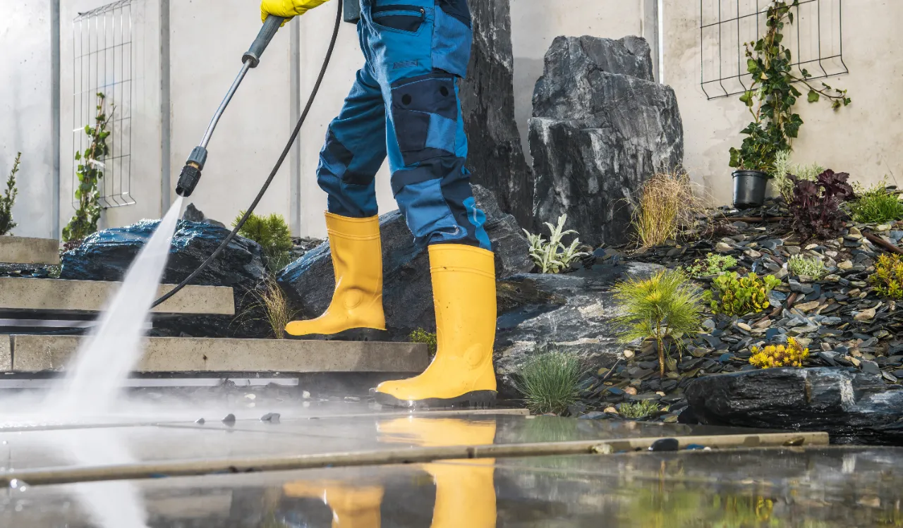 Garden pressure washing
