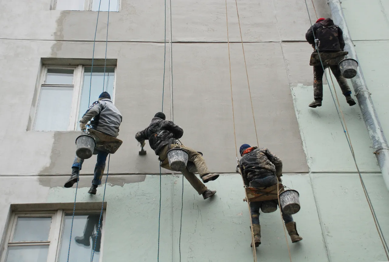Building exterior repair and painting